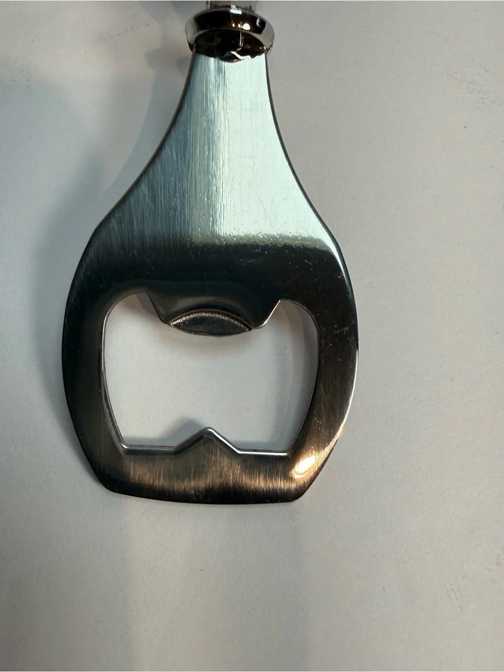 Murano Art Deco Collection Hand Held Bottle Opener Blue Silver With Box